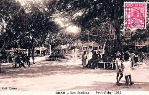 ORAN - PETIT VICHY - LES JARDINS - 1935